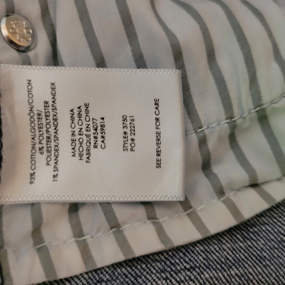 CAbi Woen's Dark Blue High Straight Jeans. Size 12 - Picture 3 of 5